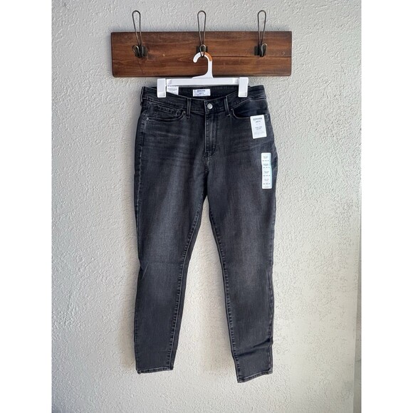 Denizen from Levi’s High-Rise Skinny Jeans – Black Grey, Size 12M - Picture 1 of 4